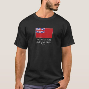 Tecumseh Flag Tenskwatawa Thames Tippecanoe Lenape T-Shirt