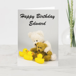 Ted and the Ducks Birthday Card
