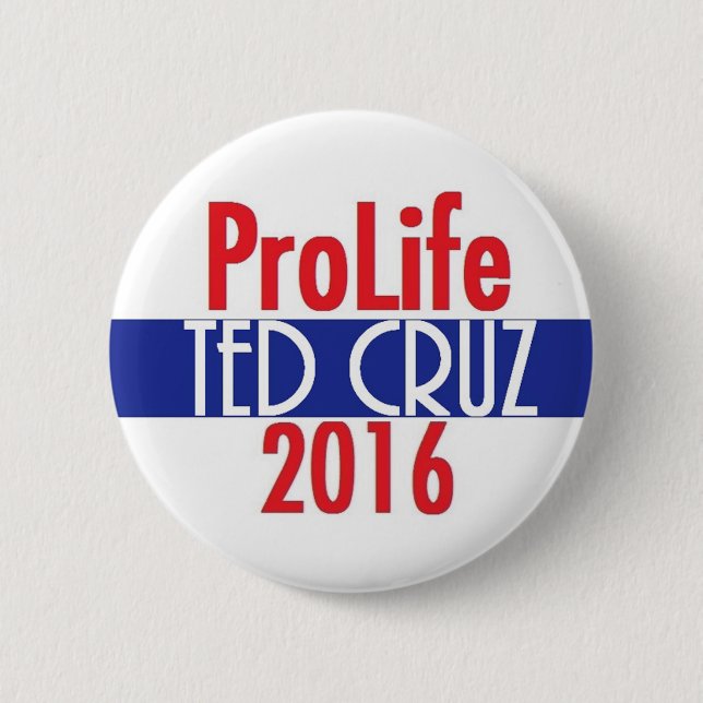 Ted Cruz 2016 2 Inch Round Button (Front)
