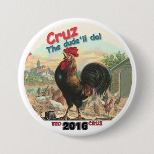 Ted Cruz 2016 3 Inch Round Button