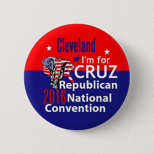 Ted CRUZ 2016 Button (Front)