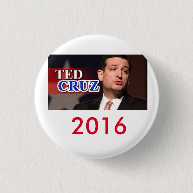 Ted Cruz 2016 Pinback Button (Front)