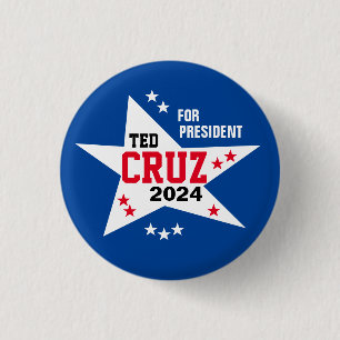 Ted Cruz 2024 1 Inch Round Button