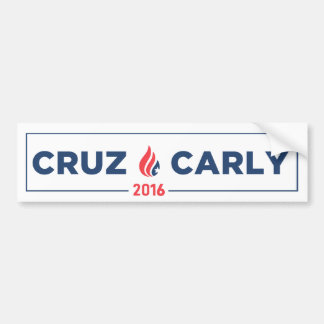 Ted Cruz Carly Fiorina Bumper Sticker White