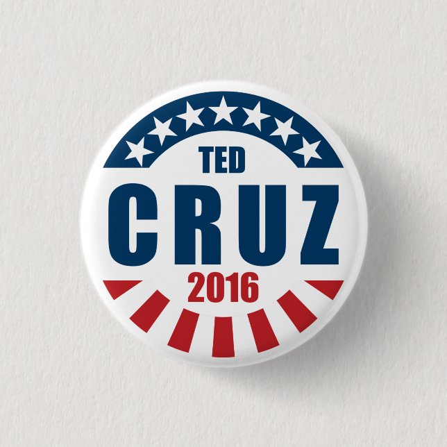 Ted Cruz for president 2016 1 Inch Round Button (Front)