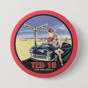 Ted Cruz for President 2016 3 Inch Round Button