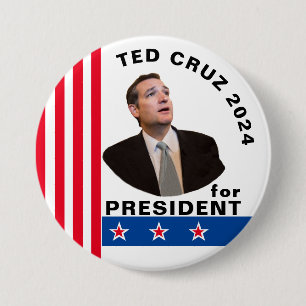 Ted Cruz for President 2024 3 Inch Round Button