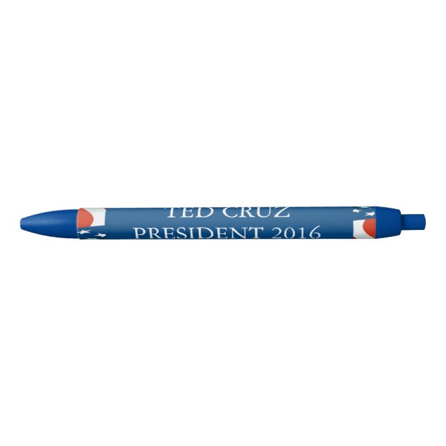 Ted Cruz President 2016 Black Ink Pen (Front)