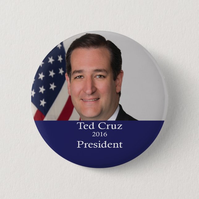 Ted Cruz President 2016 Button (Front)