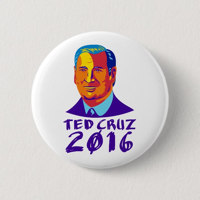Ted Cruz President 2016 Retro 2 Inch Round Button (Front)