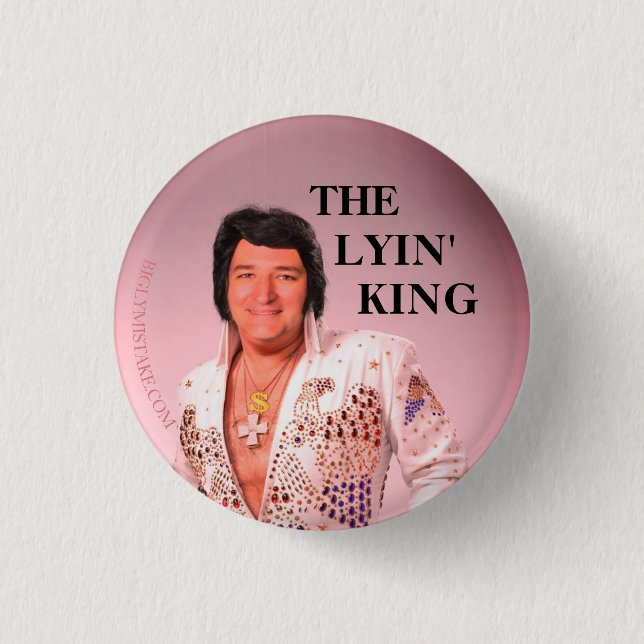 TED CRUZ THE LYIN' KING 1 INCH ROUND BUTTON (Front)