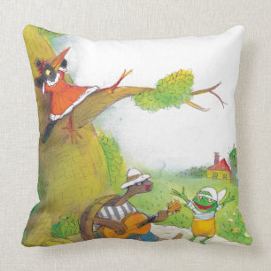 Ted, Ed and Caroll The Picnic 1 Throw Pillow