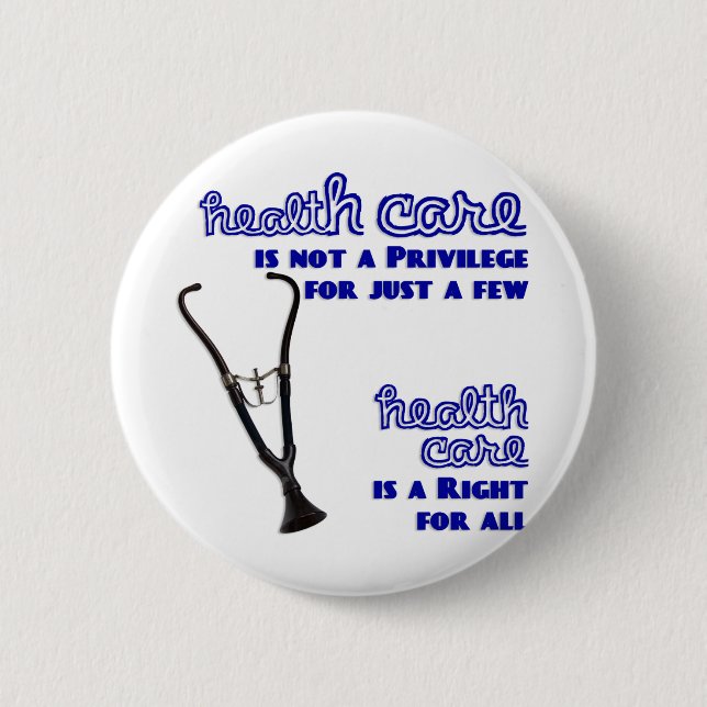 Ted Kennedy Health Care Reform Support 2 Inch Round Button (Front)