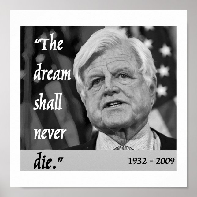 ted kennedy memorial poster (Front)
