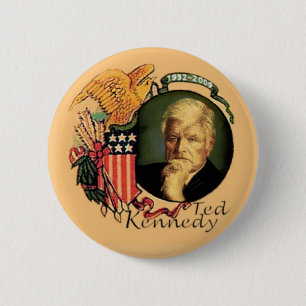 Ted Kennedy Retro Memorial Button