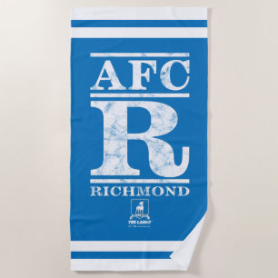 Ted Lasso   AFC R Richmond Text Logo Beach Towel