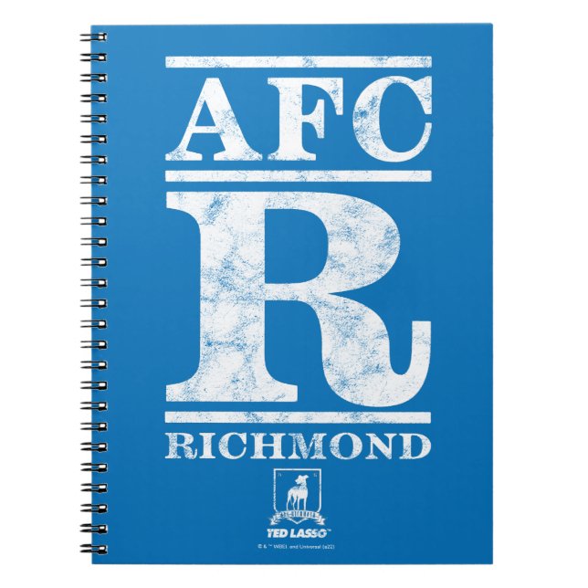 Ted Lasso | AFC R Richmond Text Logo Notebook (Front)