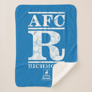 Ted Lasso   AFC R Richmond Text Logo Sherpa Blanket