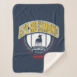 Ted Lasso   AFC Richmond Athletic Circle Badge Sherpa Blanket