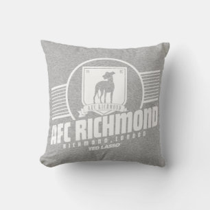 Ted Lasso   AFC Richmond Athletic Stripe Graphic Throw Pillow