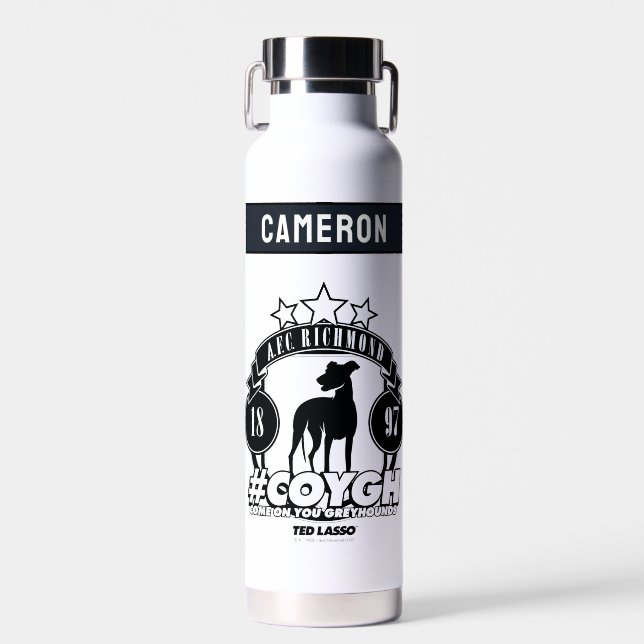 Ted Lasso | AFC Richmond #COYGH | Add Your Name Water Bottle (Front)