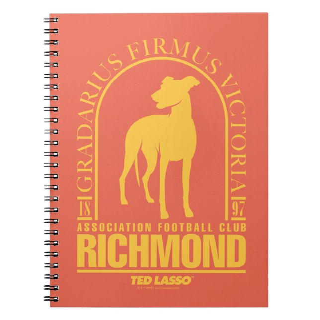 Ted Lasso | AFC Richmond Gold Arched Logo Notebook (Front)