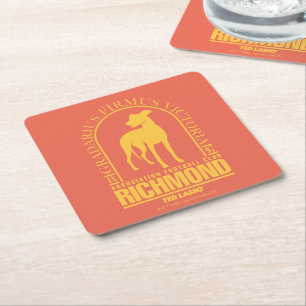 Ted Lasso AFC Richmond Gold Arched Logo Square Paper Coaster