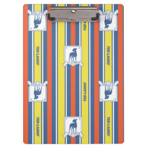 Ted Lasso   AFC Richmond Logo Stripe Pattern Clipboard