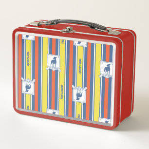 Ted Lasso AFC Richmond Logo Stripe Pattern Metal Lunch Box