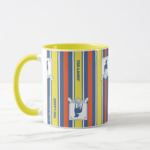 Ted Lasso   AFC Richmond Logo Stripe Pattern Mug