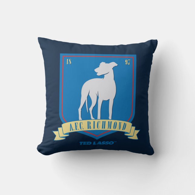 Ted Lasso | AFC Richmond Team Logo Throw Pillow (Front)