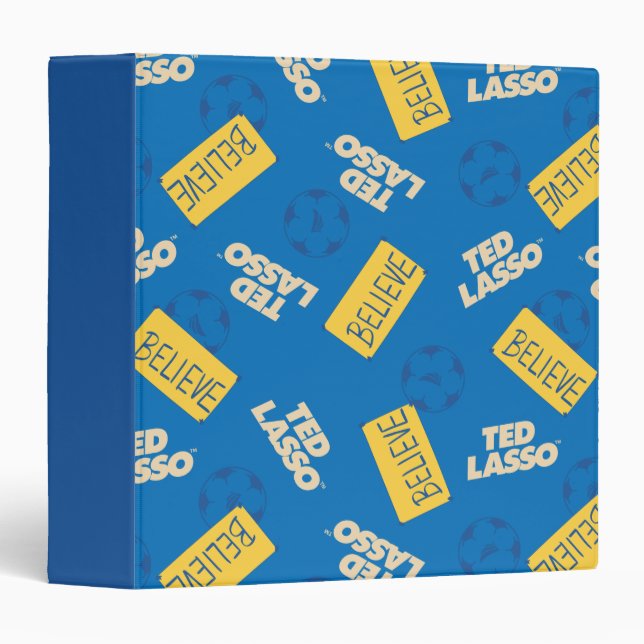 Ted Lasso | Believe Sign and Ball Toss Pattern Binder (Front/Spine)