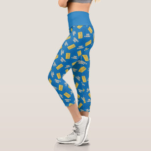Ted Lasso Believe Sign and Ball Toss Pattern Capri Leggings