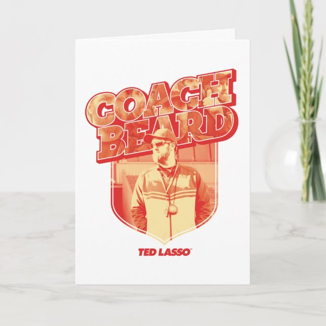 Ted Lasso | Coach Beard Badge Card (Front)