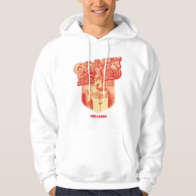 Ted Lasso | Coach Beard Badge Hoodie (Front)