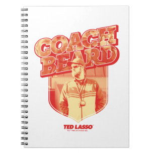 Ted Lasso Coach Beard Badge Notebook