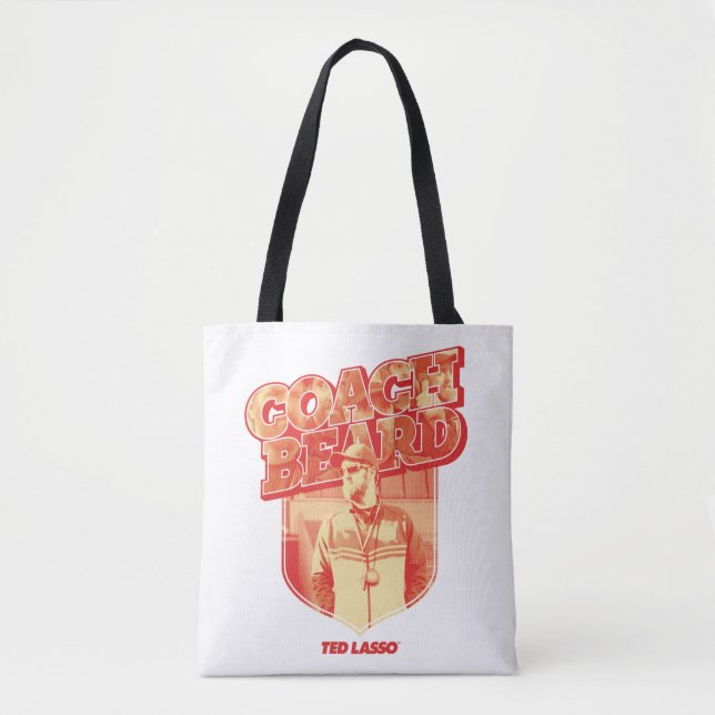 Ted Lasso | Coach Beard Badge Tote Bag (Front)