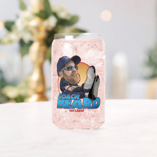 Ted Lasso   Coach Beard Bobblehead Can Glass
