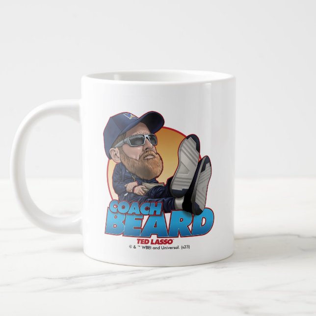 Ted Lasso | Coach Beard Bobblehead Large Coffee Mug (Left)