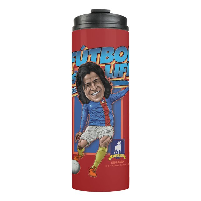Ted Lasso | Dani Rojas Bobblehad Thermal Tumbler (Front)