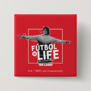 Ted Lasso   Dani Rojas Fútbol is Life 2 Inch Square Button