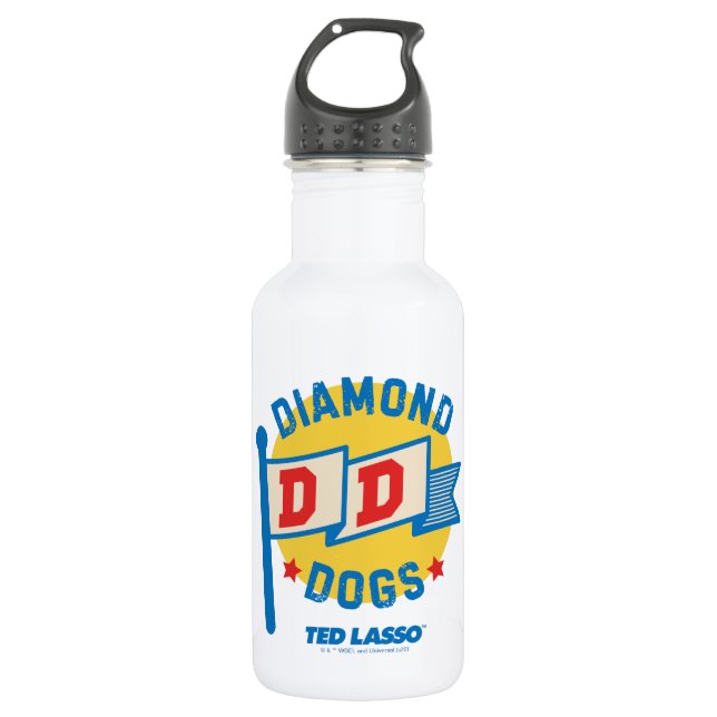 Ted Lasso | Diamond Dogs Pennant Graphic 532 Ml Water Bottle (Front)