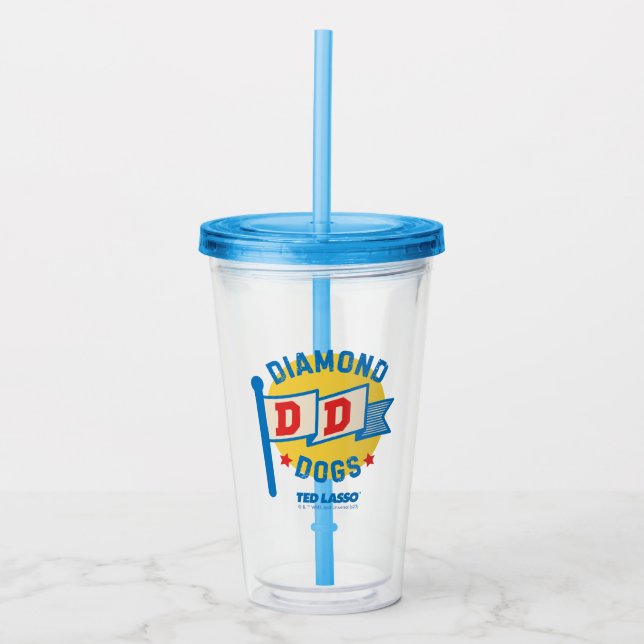 Ted Lasso | Diamond Dogs Pennant Graphic Acrylic Tumbler (Front)