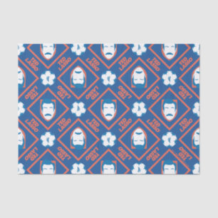 Ted Lasso   Face and Ball Diamond Pattern Tissue Paper
