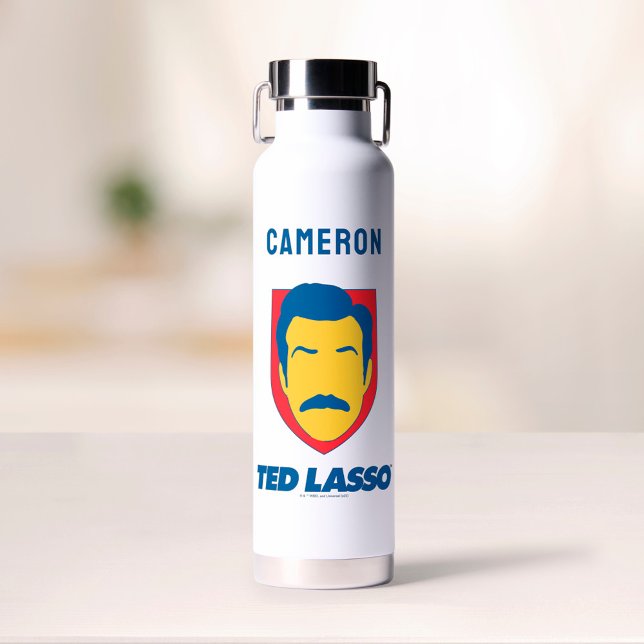 Ted Lasso | Face Icon  | Add Your Name Water Bottle (Creator Uploaded)