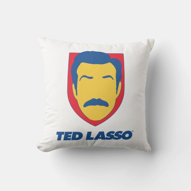Ted Lasso | Face Icon Throw Pillow (Front)