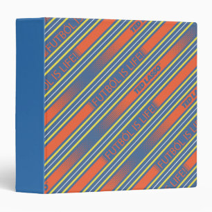 Ted Lasso   Fútbol is Life Stripe Pattern Binder