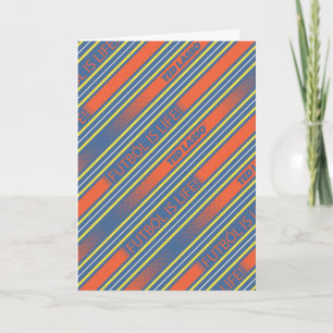 Ted Lasso Fútbol is Life Stripe Pattern Card