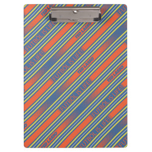 Ted Lasso   Fútbol is Life Stripe Pattern Clipboard