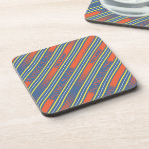 Ted Lasso   Fútbol is Life Stripe Pattern Coaster